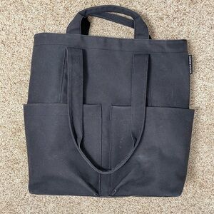 Dagne Dover Large Black Canvas Bag